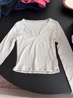 gymshark ribbed long sleeve top